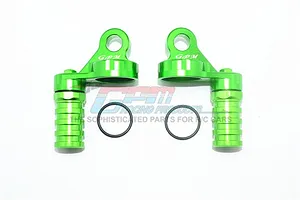 Caster blocks (c-hubs), extreme heavy duty, gray (left &amp; right)/ 3x26mm hinge pins (2)/ 3x15mm BCS (2) (for use with #9182 upgrade kit)