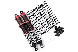Aluminum Big Bore Go 110mm Damper 2pcs for 1/10 RC Off Road Car Red