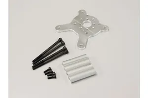 Shock caps, aluminum (gray-anodized), GTX shocks (4)/ spacers (8)
