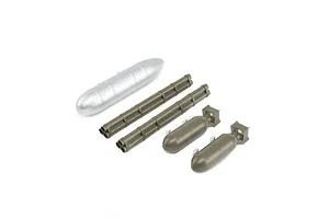Wheels, wheelie bar, 6061-T6 aluminum (dark titanium-anodized) (2)/ axle, wheelie bar, 6061-T6 aluminum (2)/ 10x15x4 ball bearings (4)