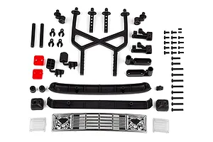 Traxxas 2.2/3.0" Off Road Tyres on Satin Chrome/Red Rims - Glued Wheels 2Pcs