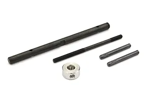 Shock caps, aluminum (gray-anodized), GTX shocks (4)/ spacers (8)