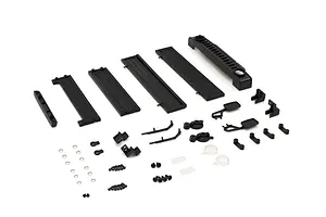 Shock caps, aluminum (gray-anodized), GTX shocks (4)/ spacers (8)