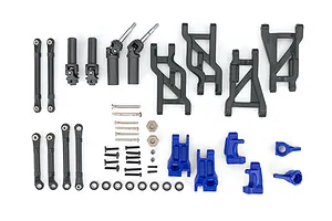 Outer Driveline &amp; Suspension Upgrade Kit, extreme heavy duty, blue (fits Banditor Drag Slash)