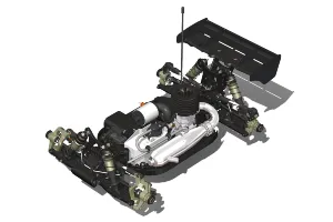 HB RACING D8 World Spec 1/8 Competition Nitro Buggy (Without Bodyshell)