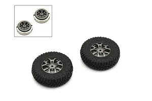 Camber links, front (TUBES charcoal gray-anodized, 7075-T6 aluminum, stronger than titanium) (2) (assembled with rod ends and hollow balls)/ aluminum wrench (1)