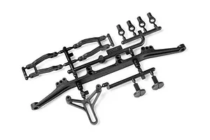 Body, Chevrolet Corvette Z06 (clear, requires painting)/ decal sheet (includes side mirrors, spoiler, &amp; mounting hardware)