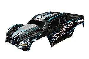 Traxxas 8S X-Maxx Complete Blue Painted Body Shell w/ Front and Rear Roll Cage Mounts