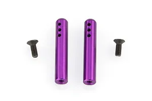 Camber links, front (TUBES charcoal gray-anodized, 7075-T6 aluminum, stronger than titanium) (2) (assembled with rod ends and hollow balls)/ aluminum wrench (1)