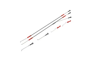 Camber links, front (TUBES charcoal gray-anodized, 7075-T6 aluminum, stronger than titanium) (2) (assembled with rod ends and hollow balls)/ aluminum wrench (1)