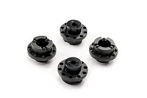 Traxxas 2.2/3.0" Off Road Tyres on Satin Chrome/Red Rims - Glued Wheels 2Pcs