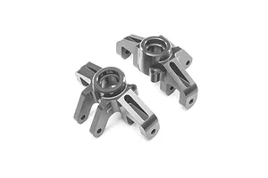 Traxxas 2.2/3.0" Off Road Tyres on Satin Chrome/Red Rims - Glued Wheels 2Pcs