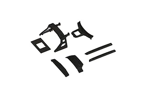 Axial 1.9 Black Rhino Primm Wheels, 12mm Hex, Black, 2pcs