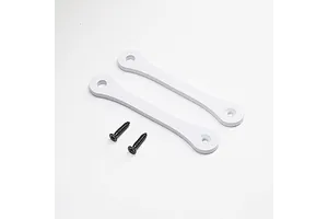 Camber links, front (TUBES charcoal gray-anodized, 7075-T6 aluminum, stronger than titanium) (2) (assembled with rod ends and hollow balls)/ aluminum wrench (1)