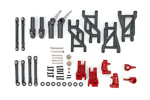 Outer Driveline &amp; Suspension Upgrade Kit, extreme heavy duty, red (fits Banditor Drag Slash)