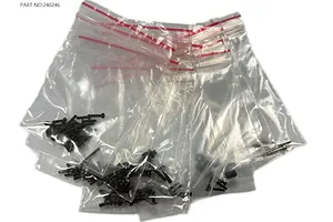 Traxxas 2.2/3.0" Off Road Tyres on Satin Chrome/Red Rims - Glued Wheels 2Pcs