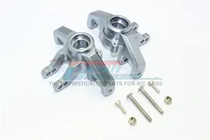 Traxxas 2.2/3.0" Off Road Tyres on Satin Chrome/Red Rims - Glued Wheels 2Pcs