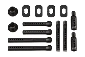 Axial 1.9 Black Rhino Primm Wheels, 12mm Hex, Black, 2pcs