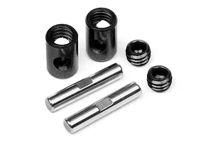 Shock caps, aluminum (gray-anodized), GTX shocks (4)/ spacers (8)