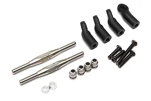 Traxxas 2.2/3.0" Off Road Tyres on Satin Chrome/Red Rims - Glued Wheels 2Pcs