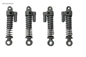 Traxxas 2.2/3.0" Off Road Tyres on Satin Chrome/Red Rims - Glued Wheels 2Pcs