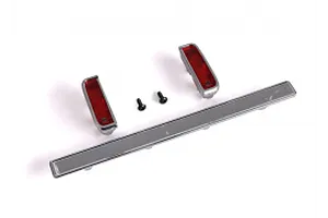 Traxxas 2.2/3.0" Off Road Tyres on Satin Chrome/Red Rims - Glued Wheels 2Pcs