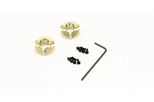 Camber links, front (TUBES charcoal gray-anodized, 7075-T6 aluminum, stronger than titanium) (2) (assembled with rod ends and hollow balls)/ aluminum wrench (1)