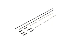 Camber links, front (TUBES charcoal gray-anodized, 7075-T6 aluminum, stronger than titanium) (2) (assembled with rod ends and hollow balls)/ aluminum wrench (1)