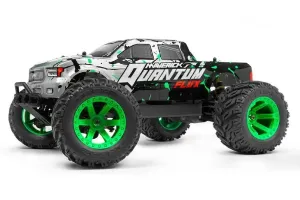 Maverick 1/10 Quantum MT Flux 4WD Electric Brushless Off Road RTR RC Truck - Silver/Green