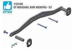Camber links, front (TUBES charcoal gray-anodized, 7075-T6 aluminum, stronger than titanium) (2) (assembled with rod ends and hollow balls)/ aluminum wrench (1)