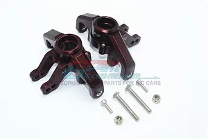 Traxxas 2.2/3.0" Off Road Tyres on Satin Chrome/Red Rims - Glued Wheels 2Pcs