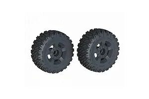 Axial 1.9 Black Rhino Primm Wheels, 12mm Hex, Black, 2pcs