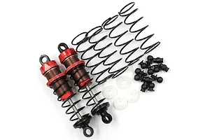 Aluminum Big Bore Go 70mm Damper Set 2pcs for 1/10 RC Offroad Buggy Red
