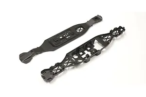 Shock caps, aluminum (gray-anodized), GTX shocks (4)/ spacers (8)