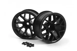 Axial 1.9 Black Rhino Primm Wheels, 12mm Hex, Black, 2pcs