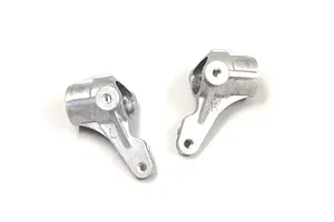 Traxxas 2.2/3.0" Off Road Tyres on Satin Chrome/Red Rims - Glued Wheels 2Pcs