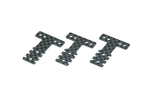 Shock caps, aluminum (gray-anodized), GTX shocks (4)/ spacers (8)
