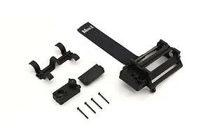 Camber links, front (TUBES charcoal gray-anodized, 7075-T6 aluminum, stronger than titanium) (2) (assembled with rod ends and hollow balls)/ aluminum wrench (1)