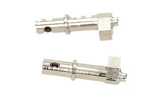 Shock caps, aluminum (gray-anodized), GTX shocks (4)/ spacers (8)