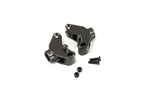 Caster blocks (c-hubs), extreme heavy duty, gray (left &amp; right)/ 3x26mm hinge pins (2)/ 3x15mm BCS (2) (for use with #9182 upgrade kit)