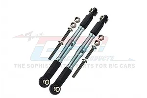 ALUMINUM FRONT TURNBUCKLE FOR STEERING -10PC SET BR162 - GREY SILVER