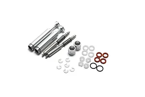 Shock caps, aluminum (gray-anodized), GTX shocks (4)/ spacers (8)