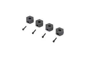 Caster blocks (c-hubs), extreme heavy duty, gray (left &amp; right)/ 3x26mm hinge pins (2)/ 3x15mm BCS (2) (for use with #9182 upgrade kit)