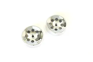 Shock caps, aluminum (gray-anodized), GTX shocks (4)/ spacers (8)