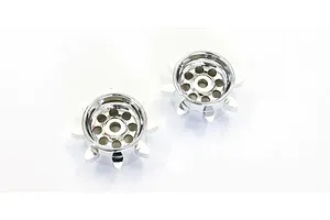 Shock caps, aluminum (gray-anodized), GTX shocks (4)/ spacers (8)