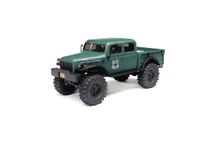 1/24 SCX24 DODGE POWER WAGON 4WD ROCK CRAWLER BRUSHED RTR, GREEN