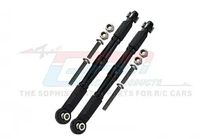 ALUMINUM FRONT TURNBUCKLE FOR STEERING -10PC SET BR162 - BLACK