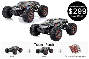 Xinlehong 9125 Sprint RC Monster Truck Team Pack
