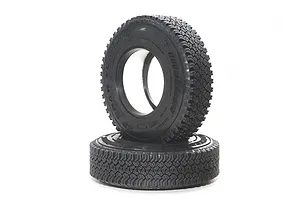 Traxxas 2.2/3.0" Off Road Tyres on Satin Chrome/Red Rims - Glued Wheels 2Pcs