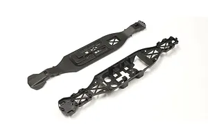 Shock caps, aluminum (gray-anodized), GTX shocks (4)/ spacers (8)